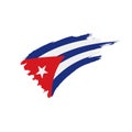 Cuba flag, vector illustration Royalty Free Stock Photo