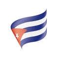 Cuba flag, vector illustration Royalty Free Stock Photo