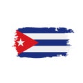 Cuba flag, vector illustration Royalty Free Stock Photo