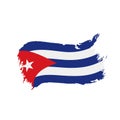 Cuba flag, vector illustration Royalty Free Stock Photo