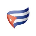 Cuba flag, vector illustration Royalty Free Stock Photo