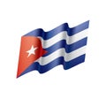 Cuba flag, vector illustration Royalty Free Stock Photo