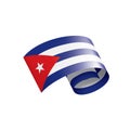 Cuba flag, vector illustration on a white background Royalty Free Stock Photo