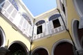 Cuba, Habana, old city centre, cozy courtyard. Royalty Free Stock Photo