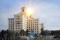 Cuba, Havana. Historical building of National hotel Royalty Free Stock Photo