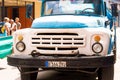 CUBA, HAVANA - MAY 5, 2017: Russian truck zil, close-up.