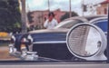 Cuba 1979, Havana old car detail Royalty Free Stock Photo