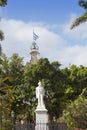 Cuba. Havana. Statue of Carlos Manuel de Cespedes