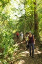 Cuba: Hiking through Cuba`s Nationa Park Topes de Collantes. Royalty Free Stock Photo