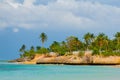 Cuba, Holguin: Beach Guardalavaca - Middle Caribbean Sea and Coast. Royalty Free Stock Photo