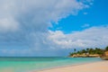 Cuba, Holguin: Beach Guardalavaca - Middle Caribbean Sea and Coast. Royalty Free Stock Photo