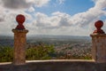 Cuba. Holguin: Landscape with views of the city Holguin from Hill of the Cross.