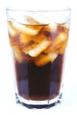Cuba Libre Alcoholic Drink, Coke with Ice Non-alcoholic Drink Royalty Free Stock Photo