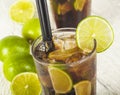 Cuba Libre Coctail Royalty Free Stock Photo