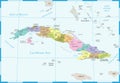 Cuba Map - Detailed Vector Illustration Royalty Free Stock Photo