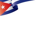 Cuba flag, vector illustration on a white background Royalty Free Stock Photo