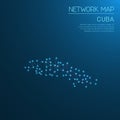 Cuba network map.