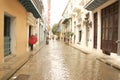 Cuba Old Havana wet street