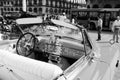 Cuba: Orange Buick Oldtimer in the capital city Havanna