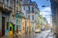 Streets of old Havanna after the rain, historical quarters