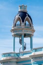 Cuba,  tower of Ferrer Palace, Palacio Ferrer, Cienfuegos, colonial style building with spiral staircase to viewing Royalty Free Stock Photo