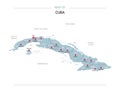 Cuba vector map