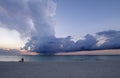 Cuban beach at sunset