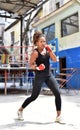 Cuban boxer training in Havana, Cuba Royalty Free Stock Photo