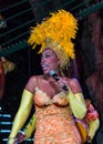 Cuban cabaret singer Royalty Free Stock Photo