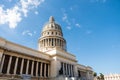 Cuban capitol sideshot, beautiful blue sky