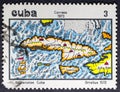 Cuban cartography on 1572 Royalty Free Stock Photo