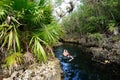 Cuban cenotes - Cueva de los Peces near Giron beach Royalty Free Stock Photo