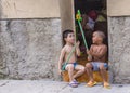 Cuban children in Havana street