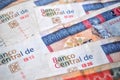 Cuban currency - convertible pesos bank notes detail, money close up Royalty Free Stock Photo