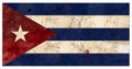 Cuban Flag Grunge Cuba Metal Old Rustic Vingage Royalty Free Stock Photo