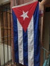 Cuban Flag Hanging
