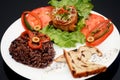 Cuban Food with Brillants Colors Royalty Free Stock Photo