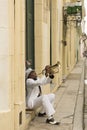 Cuban man playing trumpet Havana