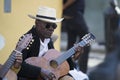 Cuban musician with straw hat in Havana, Cuba