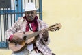 Cuban musician with straw hat in Havana, Cuba