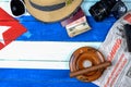 Cuban national background Royalty Free Stock Photo