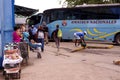 Cuban national bus `Omnibus Nacionales` Royalty Free Stock Photo