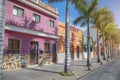 Cuban neighborhoods are characterized by colorful buildings