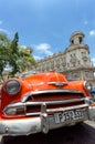 Cuban orange taxi