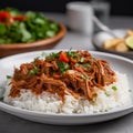 Cuban Ropa Vieja in a Cozy and Inviting Home Kitchen Scene