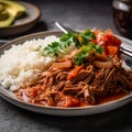 Cuban Ropa Vieja in a Cozy and Inviting Home Kitchen Scene