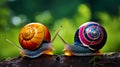 World most beautiful land snails from Cuba generated by AI tool.