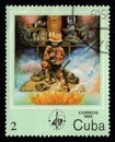 Cuban stamp dedicated to American Indians. Postage stamp about indigenous people