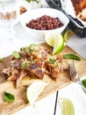 Cuban style slow roasted pork shoulder Royalty Free Stock Photo