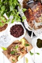 Cuban style slow roasted pork shoulder Royalty Free Stock Photo